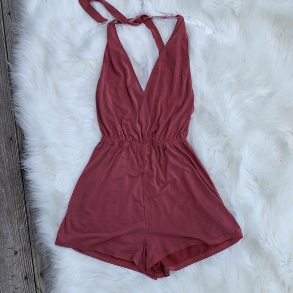 Free People Pants - Illa Illa Halter Tie Back Romper